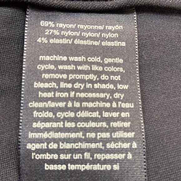 Tommy Hilfiger Navy Blue Pull-on Dress Trouser Skinny Leg Rayon/Nylon/Elastane - Picture 10 of 11